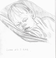 'Lucas' March 2012  8"x8"